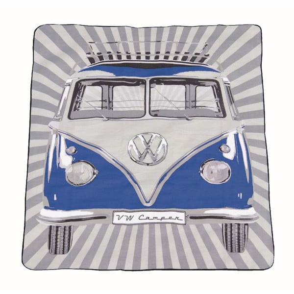 Geantă pentru picnic cu pătură VW Camper, albastră