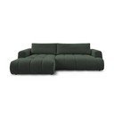 Colțar verde extensibil/cu spațiu de depozitare (cu colț pe partea stângă/cu șezlong) Fuji – Bobochic Paris