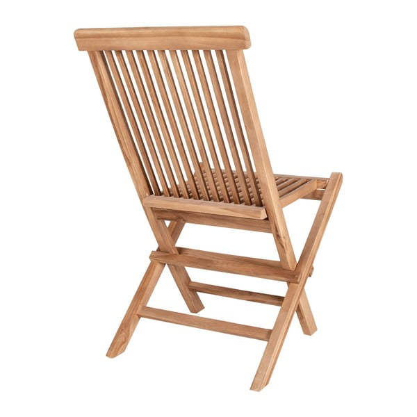 Scaune de grădină în culoare naturală 2 buc. din lemn masiv Toledo – House Nordic-image-4