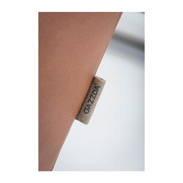 Canapea din piele bovină cu structură din lemn masiv de stejar Gazzda Fawn, 240 cm, maro cognac-image-2