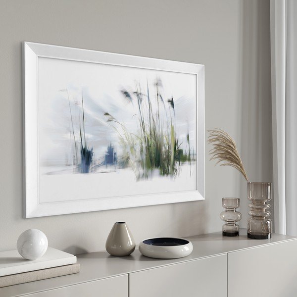 Tablou cu ramă imprimat 56x75 cm Blue Grasses – Styler-image-2