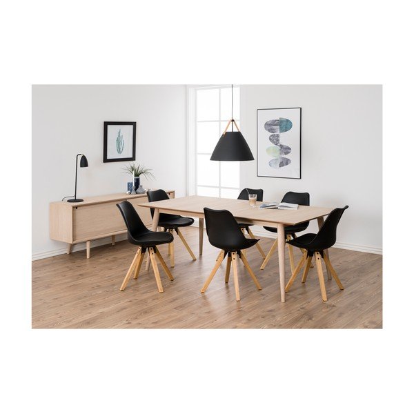 Masă extensibilă cu baza din lemn de stejar Actona Century, 200 x 100 cm -image-3