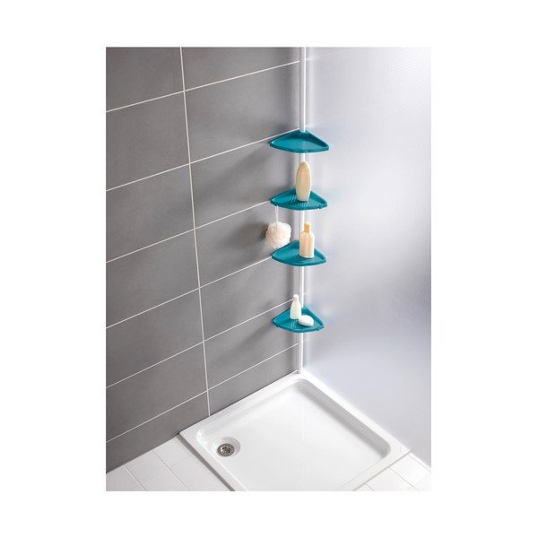Raft telescopic de perete pentru baie Wenko Compact, albastru-image-2