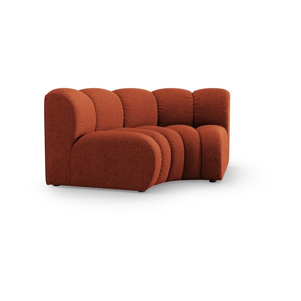 Modul pentru canapea modulară cărămiziu cu tapițerie din chenille (cu colț variabil) Lupine – Micadoni -image-1