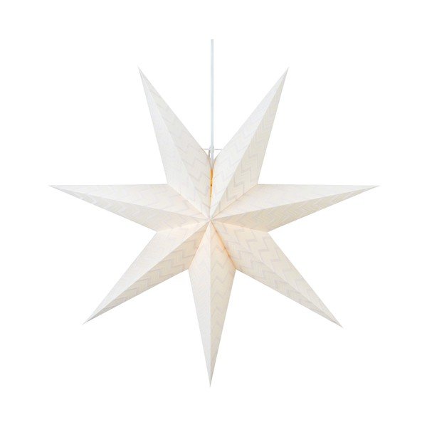 Decorațiune luminoasă suspendată de Crăciun Markslöjd Admira, înălțime 60 cm, alb