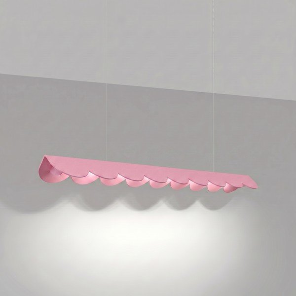 Lustră roz LED din aluminiu BISCUIT – Thoro-image-1