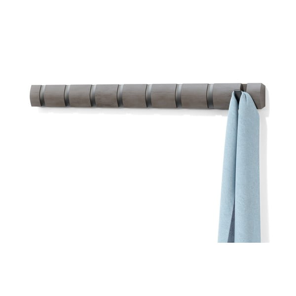 Cuier de perete gri din lemn masiv de plop Flip – Umbra-image-4