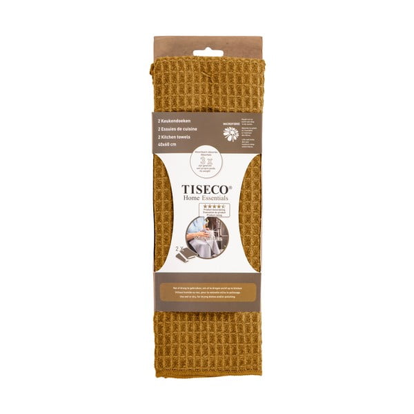 Prosoape de vase 2 buc. din microfibră 40x60 cm Waffle – Tiseco Home Studio-image-1