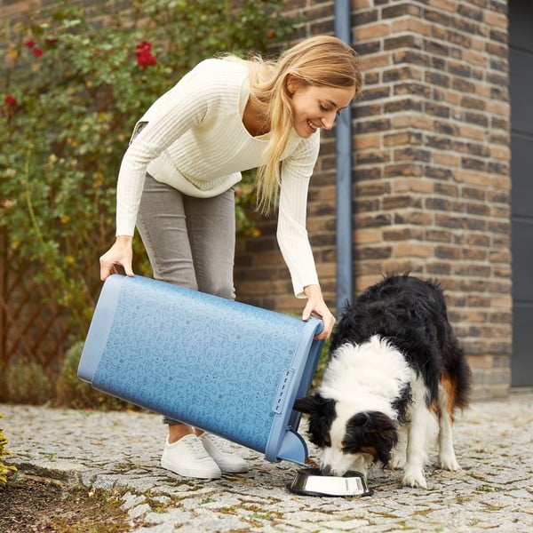 Cutie de granule pentru animale albastru 50 l Cody - Rotho-image-1