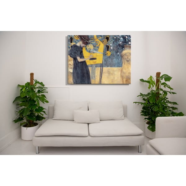 Reproducere tablou Gustav Klimt - Music, 90 x 70 cm-image-1