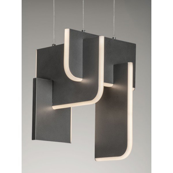 Lustră gri deschis LED cu intensitate reglabilă din metal Totem – Nova Luce-image-1