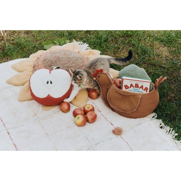 Pernă pentru copii din bumbac ø 30 cm Apple – Lorena Canals-image-3
