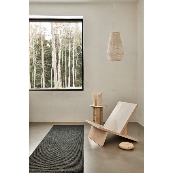 Covor tip traversă pentru interior și exterior gri antracit 70x240 cm Emm Black Linen – Pappelina-image-1