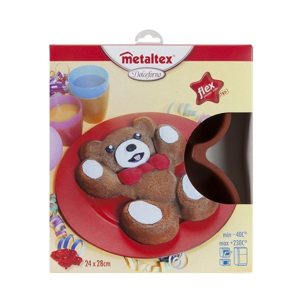 Formă din silicon pentru prăjitură în formă de ursuleț Metaltex, 24 x 28 cm-image-1