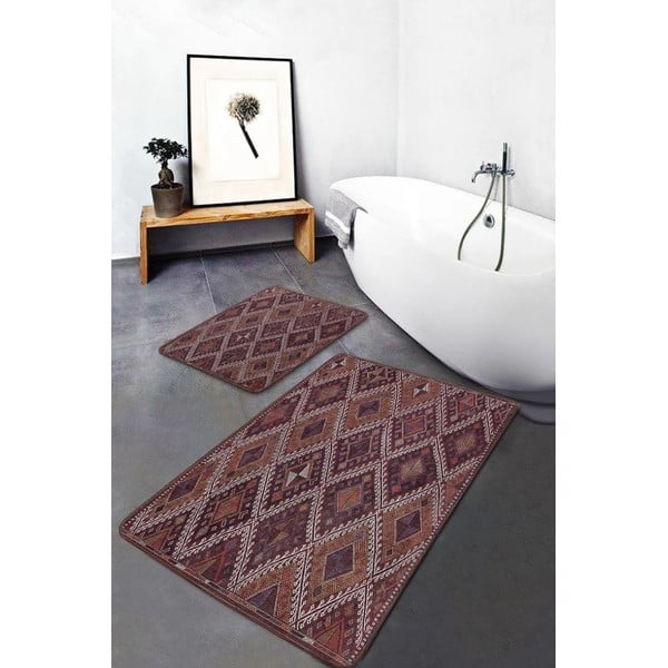 Covorașe de baie 2 buc. din catifea 60x100 cm – Mila Home-image-2