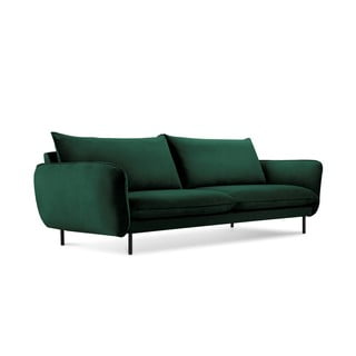 Canapea țesătură catifea Cosmopolitan Design Vienna, 230 cm, verde