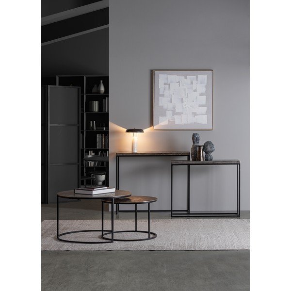 Mese consolă 2 buc. din metal 29x99 cm Amira – Bizzotto-image-1