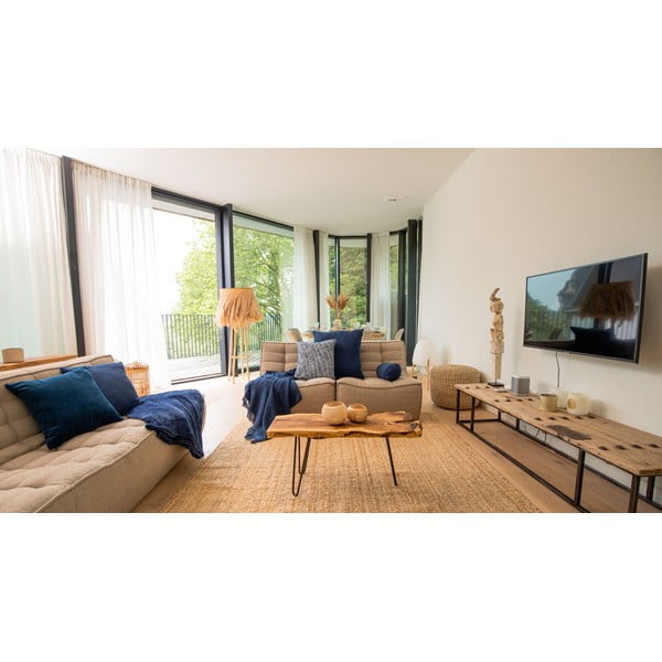 Pătură din bumbac 130x160 cm Slub – Tiseco Home Studio-image-1