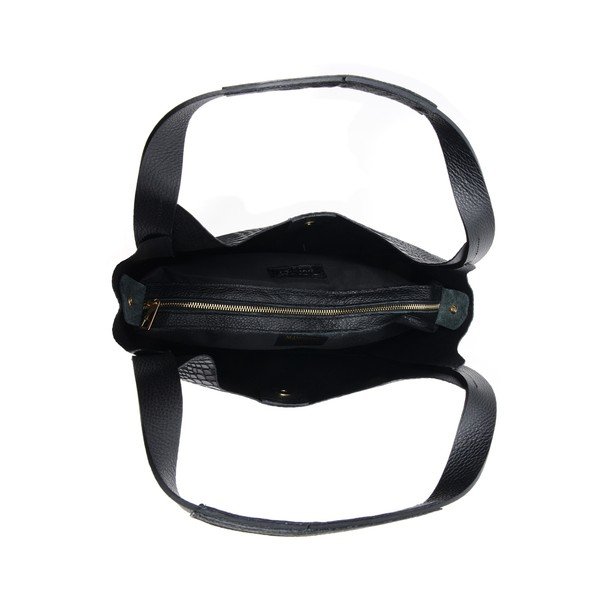 Geantă din piele Mangotti Bags Sierra, negru-image-3