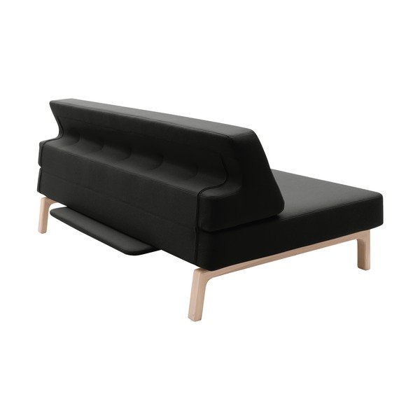 Canapea extensibilă Softline Lazy, negru-image-2