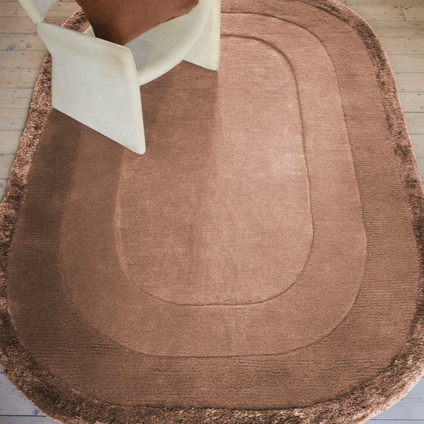 Covor cărămiziu handmade din amestesc de lână 160x230 cm Halo – Asiatic Carpets-image-1
