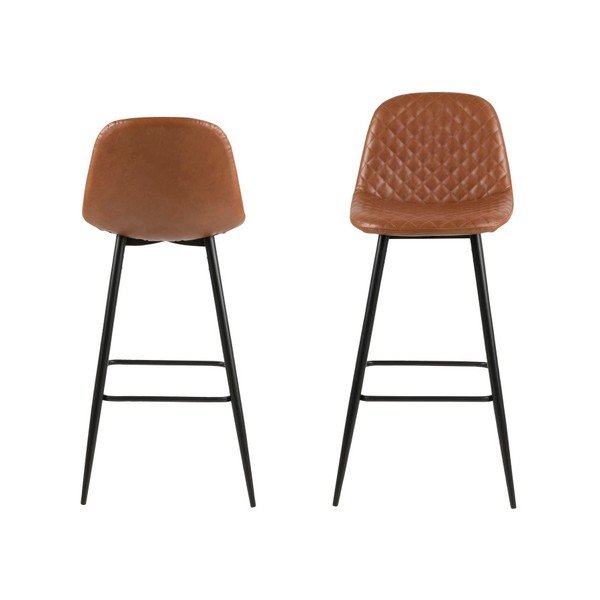 Set 2 scaune pentru bar Actona Wilma Barstool Vintage-image-2