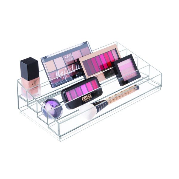 Suport transparent pentru cosmetice iDesign Clarity, 20 x 34 cm-image-1