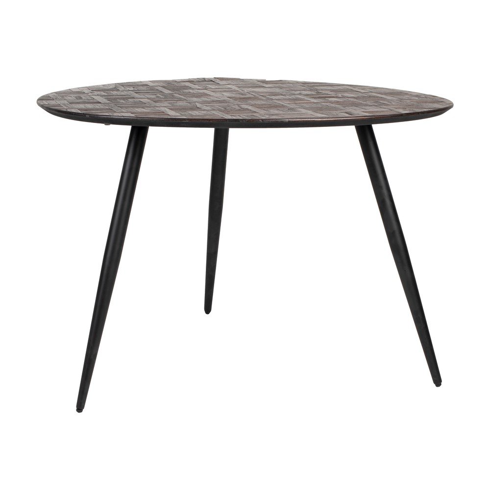 Masă de dining rotundă din lemn de tec 76x111 cm Webster – White Label