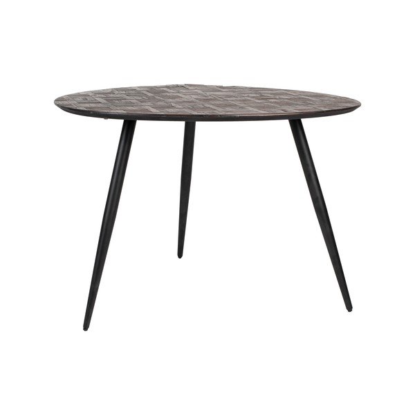 Masă de dining rotundă din lemn de tec 76x111 cm Webster – White Label