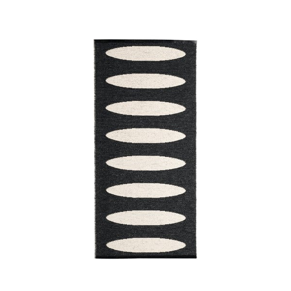 Covor tip traversă pentru interior și exterior negru 70x150 cm Ella Black – Pappelina-image-4