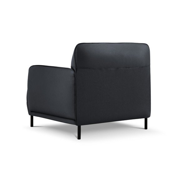 Fotoliu din piele Windsor & Co Sofas Neso, albastru-image-3