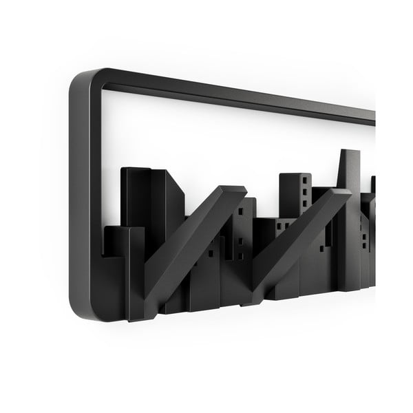 Cuier de perete negru din plastic Skyline – Umbra-image-4