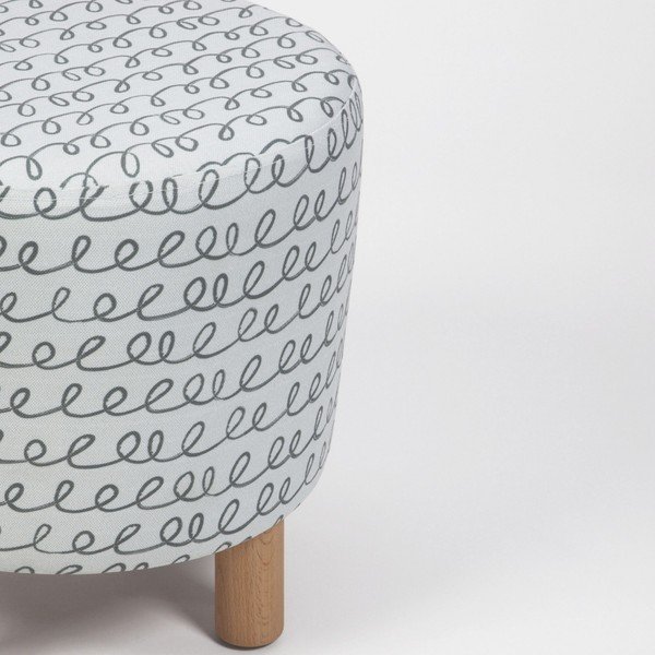 Taburet cu picioare din lemn Cono Sway, ⌀ 41 cm-image-2