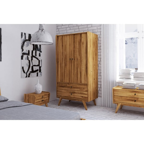 Dulap de stejar 100x200 cm Retro - The Beds-image-1