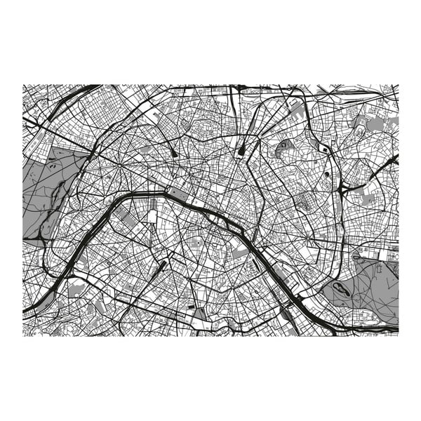 Tablou Homemania Maps France Black, 70 x 100 cm