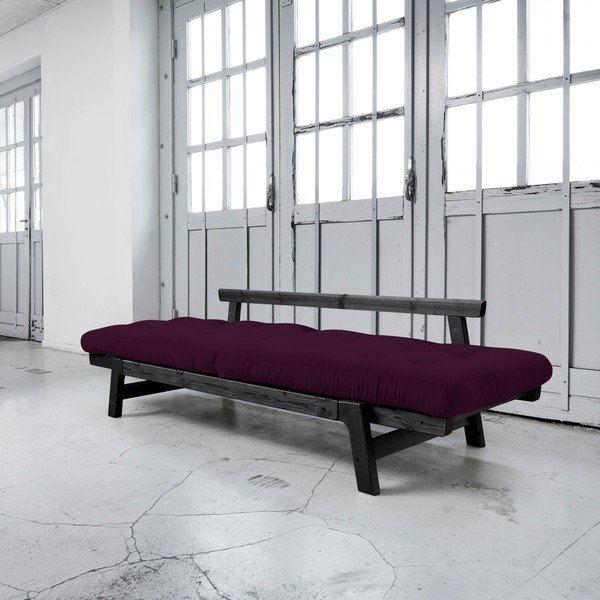 Canapea extensibilă Karup Step Black/Purple Plum-image-2