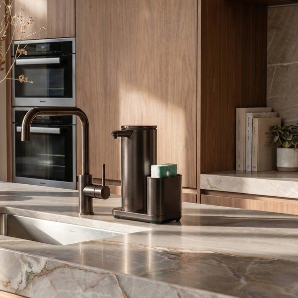 Suport pentru accesorii de spălat bronz automat din metal – simplehuman-image-2
