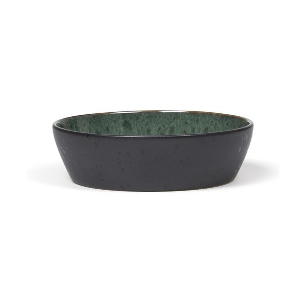 Bol mic verde/negru din gresie Gastro Green/Black – Bitz