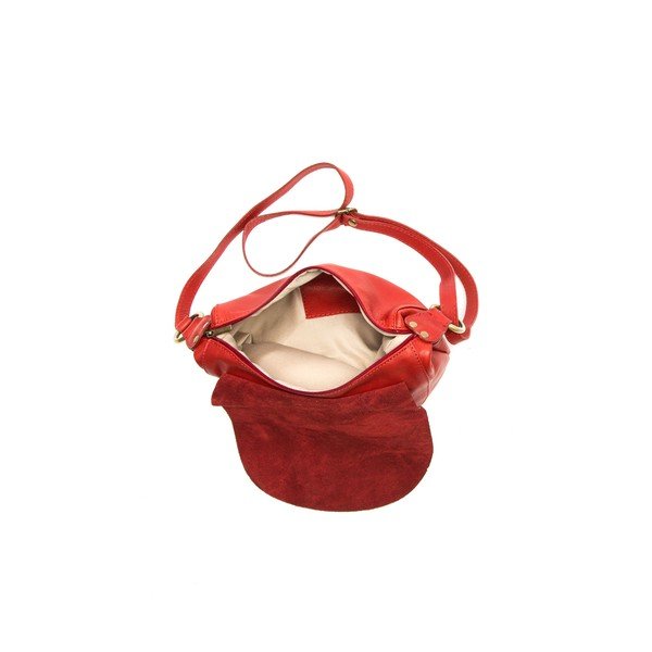 Poșetă din piele Desderia, rosso-image-4
