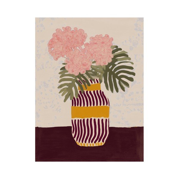 Tablou 60x80 cm Striped Vase – Styler