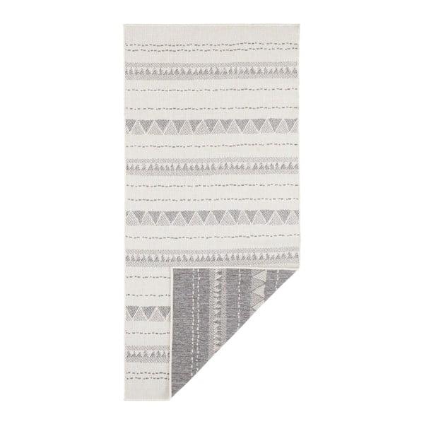 Covor adecvat pentru exterior NORTHRUGS Bahamas, 80 x 250 cm, gri-crem