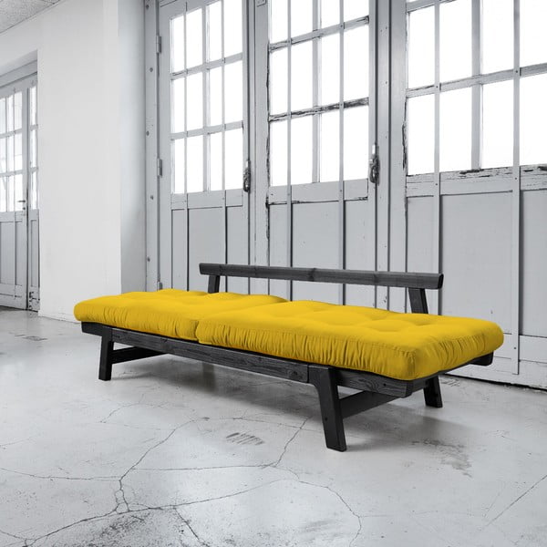 Canapea extensibilă Karup Step Black/Amarillo-image-3