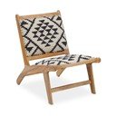 Fotoliu alb-negru/în culoare naturală Cefena – Premier Housewares