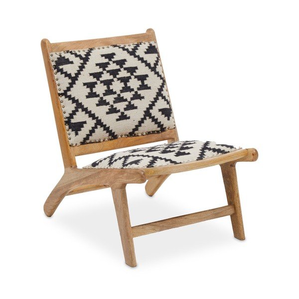 Fotoliu alb-negru/în culoare naturală Cefena – Premier Housewares