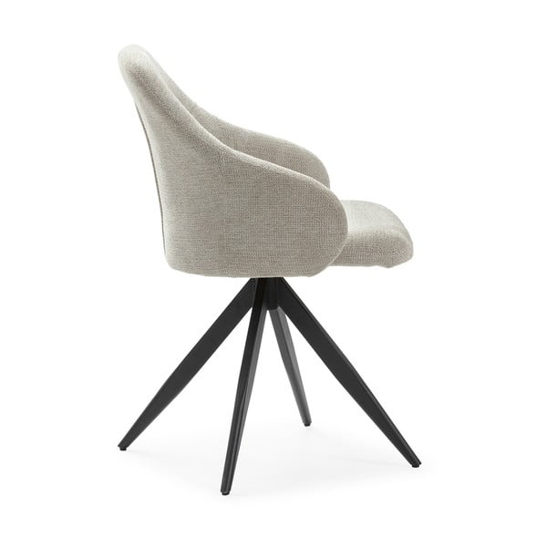 Set de scaune de sufragerie gri deschis cu cotiere 2 buc. tapițat Tamara – Marckeric-image-3