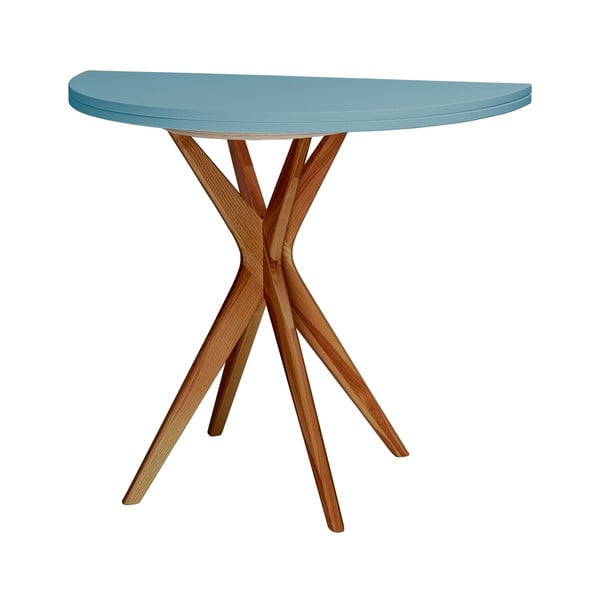 Masă de dining rotundă extensibilă 45x90 cm Jubi – Ragaba