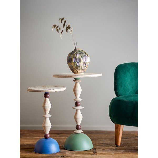 Măsuță auxiliară rotundă din lemn de brad ø 40 cm Mannelli – Bloomingville-image-2