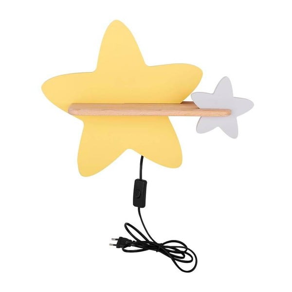 Corp de iluminat pentru copii galben/alb Star – Candellux Lighting