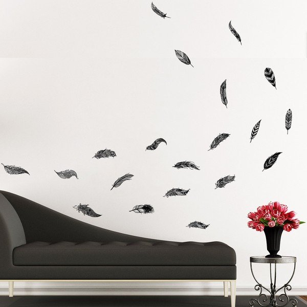 Set 12 autocolante Ambiance Boho Feathers-image-4