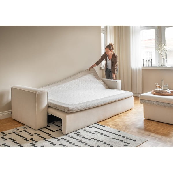 Canapea bej extensibilă 237 cm Wilson – Miuform-image-3